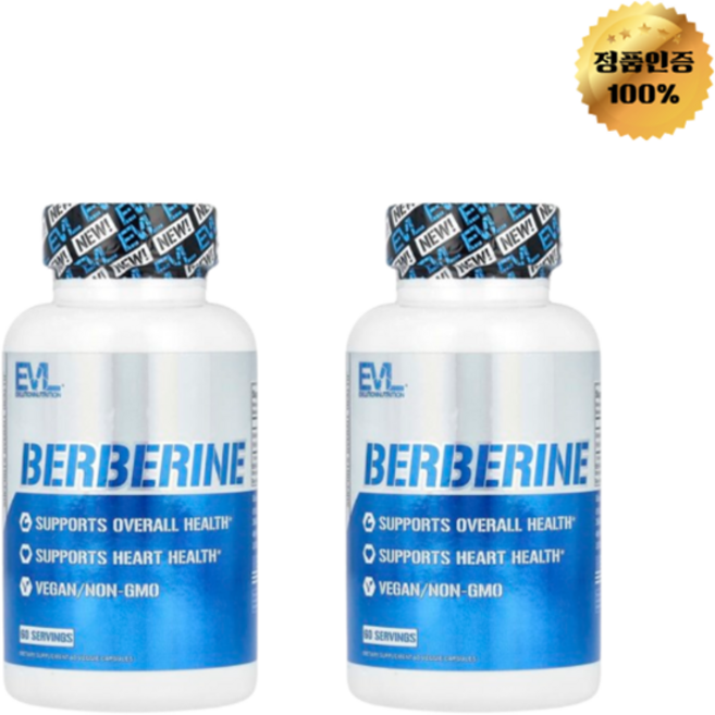 1+1 이블루션뉴트리션 베르베린 500mg 베지 캡슐 60정, 2개