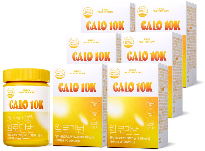 프로뉴트리션 칼로만번 알파CD 지방 배출 제로 체중관리 다이어트 칼로리케어 식단, 180g, 6개