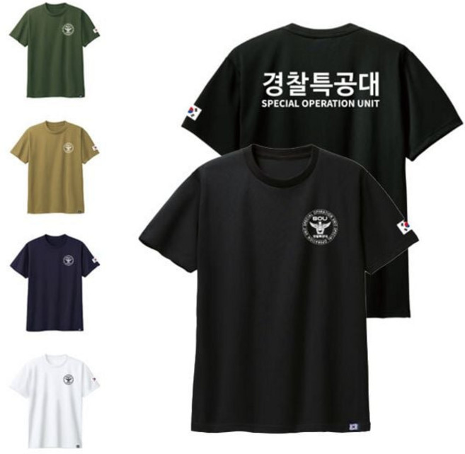 SOU 경찰특공대 라운드 반팔티셔츠 kei+6857fc