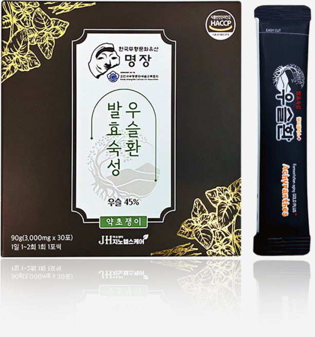 자연애본 발효우슬 (우슬 홍화씨 두충) 쇠무릎 환 스틱, 30개, 3g