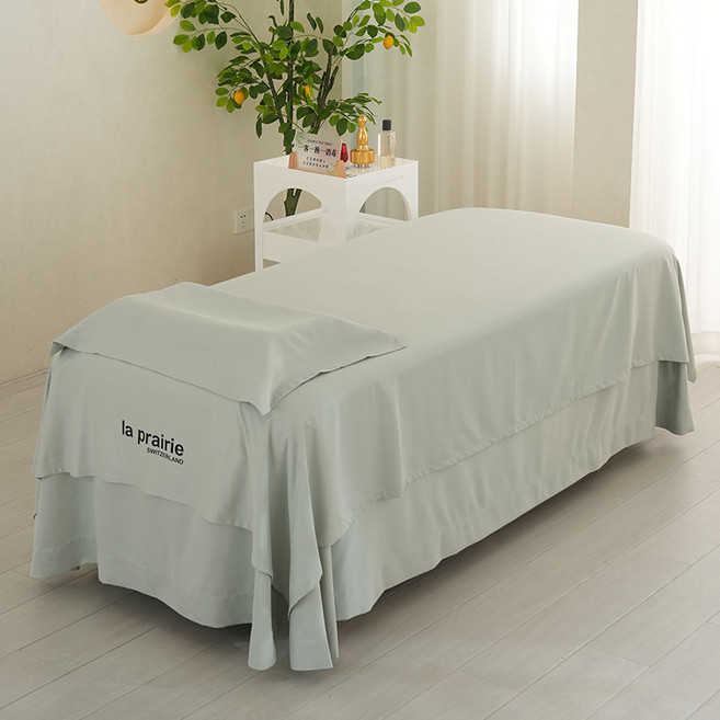 마사지침대 미용베드 커버 시트 코튼 면 패드 피부관리 샵 배드 시트, 라벤더