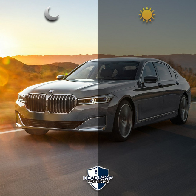BMW 7시리즈 G11 PE 흑백 자외선 UV PPF 자동차 블랙 헤드라이트 보호 틴팅 필름