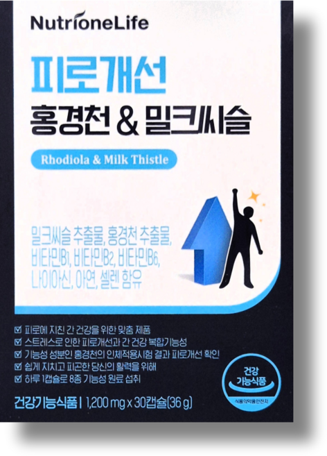 뉴트리원 피로개선 홍경천 밀크씨슬 36g, 30정, 1개