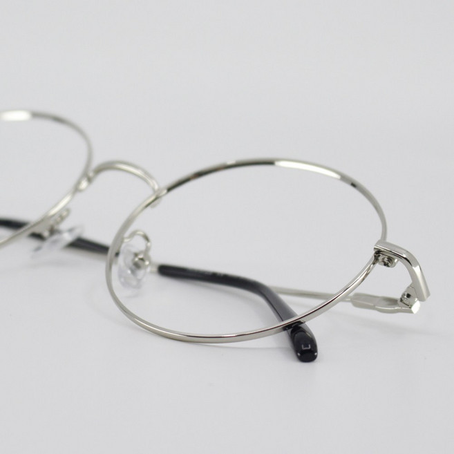 룩스토어 스탠다드 남녀공용 경량 라운드 메탈 안경테