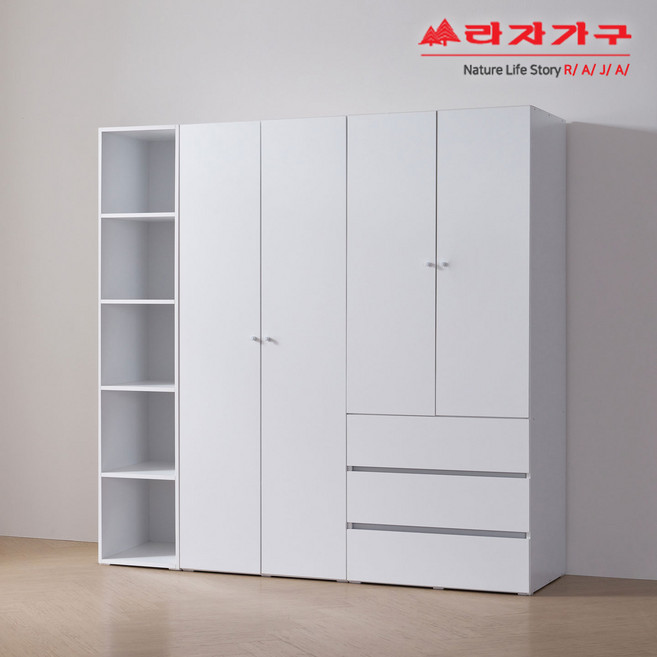 라자가구 위드 모네 2000 옷장세트 오픈선반형, 행거형, 상세 설명 참조