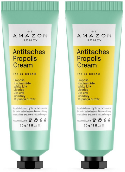 항산화 기미크림 아마존허니 피부톤개선 프로폴리스 크림 기미 잡티 주근깨 미백 화이트닝 멜라닌 색소침착 추천, 60g, 2개