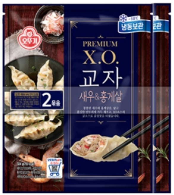 오뚜기 [오뚜기] XO 교자새우 & 홍게살 만두 324g, 4개