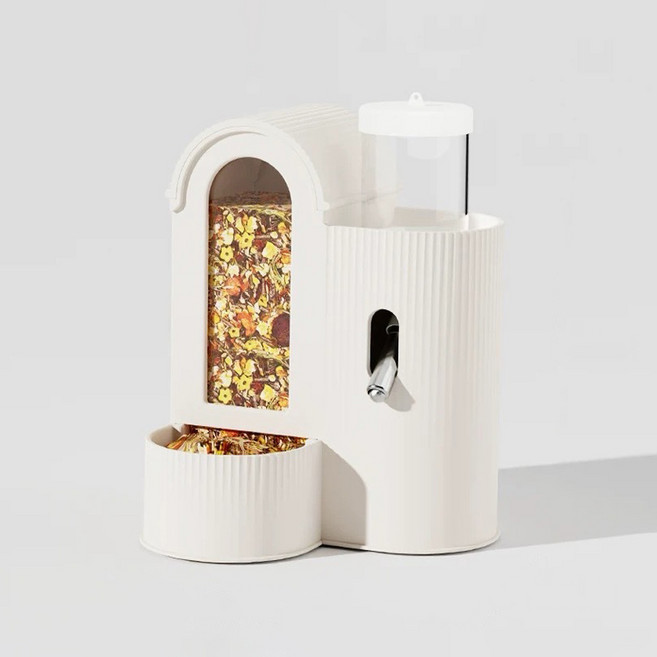 랜보어 햄스터 하우스 반자동 급수식기, 화이트, 1개