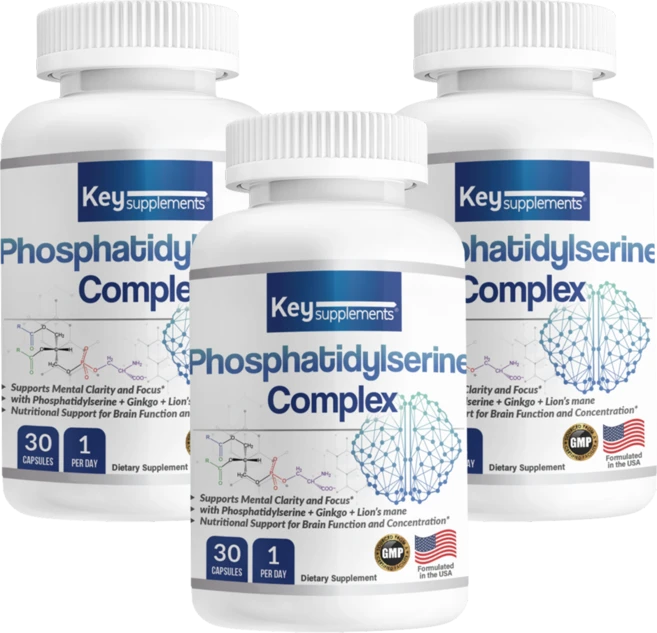키서플리먼트 포스파티딜세린 컴플랙스 930mg 은행잎 추출물 후퍼자인 노루궁뎅이버섯 엘글루타민 알파 GPC 함유 건강, 3개, 30정 - 쿠팡