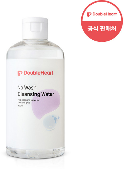 더블하트 노워시 저자극 베이비 클렌징워터, 1개, 300ml
