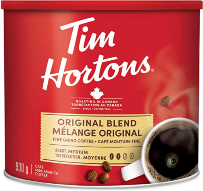 캐나다 팀홀튼 분쇄 커피 4종 모음 (100% 콜롬비아 다크 디카페 오리지널) - TIM HORTONS FINE GRIND COFFEE 4 TYPES, 100% 콜롬비안(640g), 660g, 1개