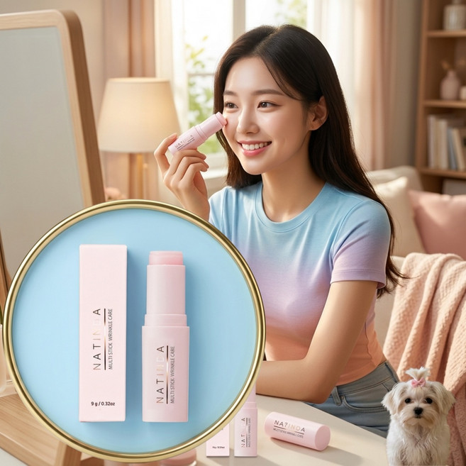 혀누닷컴 윤광 촉촉한 미백 주름 개선 스틱 9g 보습 탄력 이마 눈가 목 팔자 링클케어 저자극 플로럴향 수분 유수분밸런스, 1개