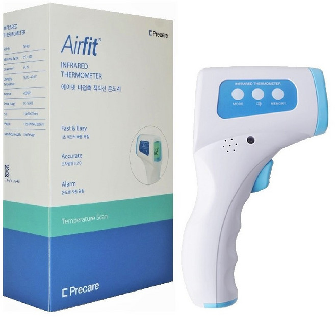 에어핏 비접촉 적외선 온도계 온도측정기 (0~60도), 1개