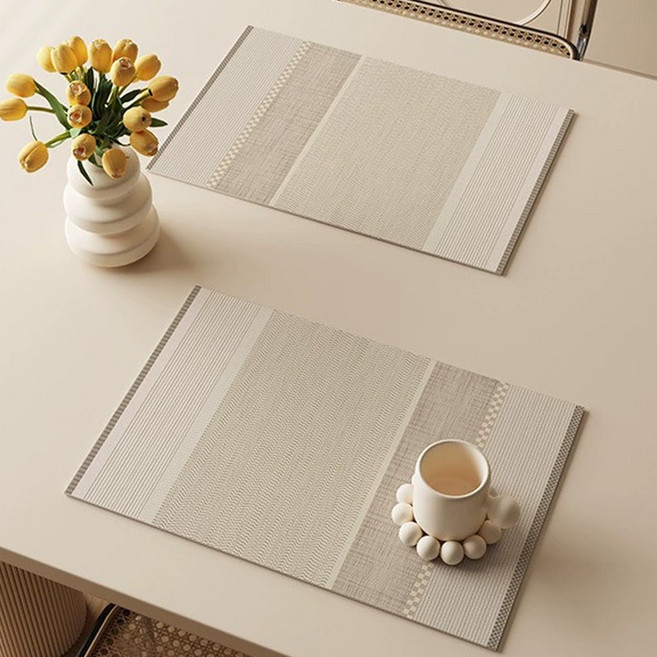 심플 북유럽 스타일 사각 식탁매트, B, 2개, 45cmX30cm
