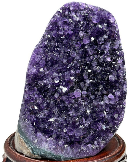 恬芯晶品 KV58 烏拉圭帝王紫水晶招財擺飾 提升氣場 居家辦公室擺件, 濃紫色, 1個
