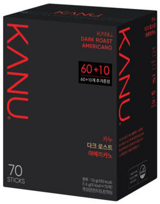 카누 미니 다크 로스트 아메리카노, 1.6g, 70개입, 1개