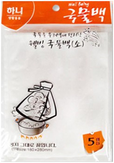 하니 웰빙 국물팩 18x28 (소) 5매, 1개