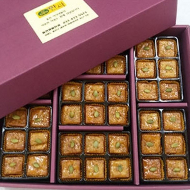 [홍천명품한과] 수제 찹쌀 약과 미니 선물세트, 약과 선물세트, 1개