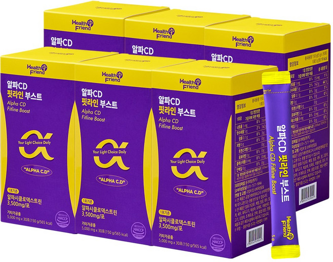 헬스프랜드 알파CD 핏라인 부스트, 6개, 30회분