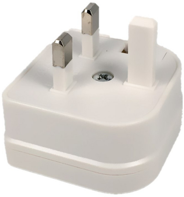 퓨즈가 있는 영국 플러그 전원 말레이시아 소켓 싱가포르 병렬 어댑터에 컨버터 홍콩 플랫, white, UK, 1개