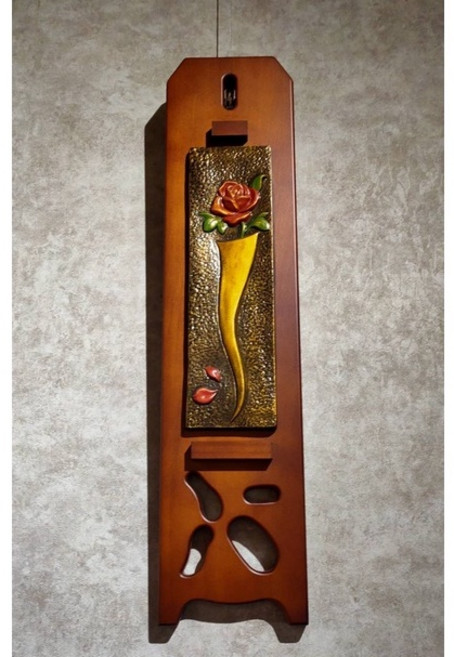 【娟兒藝品】陶板-玫瑰 餽贈 榮調 新居畫作, 1個