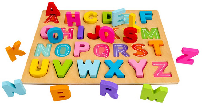 JoyBaby 木製啟蒙玩具 手抓板 (學齡前適用 幼兒園教具), 字母配對板-F, 1個