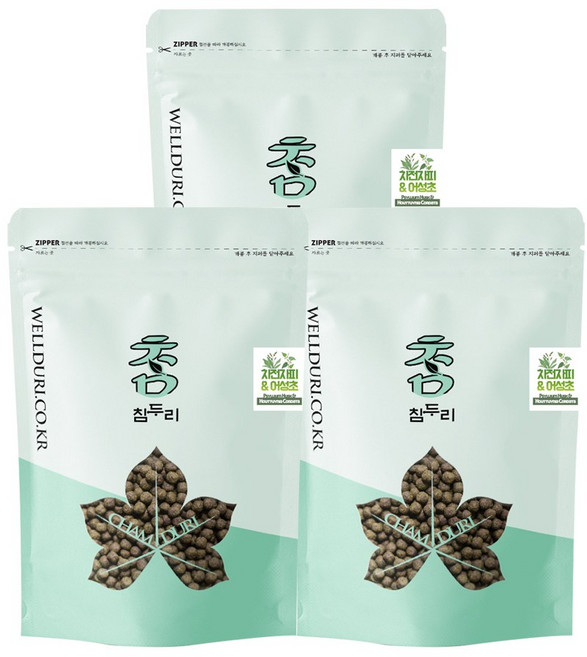 참두리 차전자피어성초환 1.5kg(500g x 3), 500g, 3개