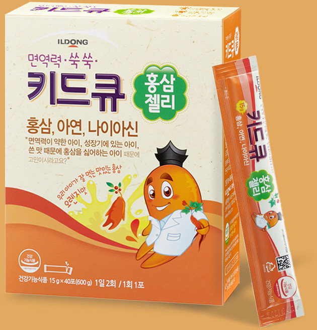 일동제약 키드큐 홍삼젤리 40포, 1개