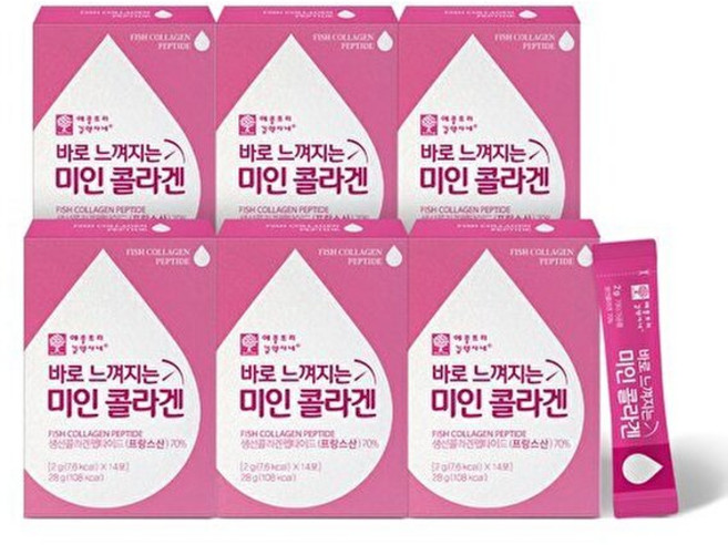 애플트리 김약사네 바로 느껴지는 미인콜라겐 비타민C 6박스(3개월분), 28g, 6개