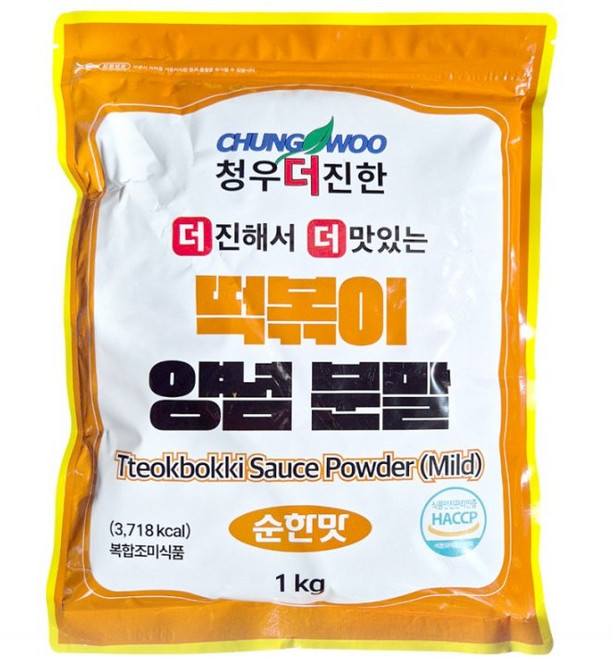 청우 더진한 떡볶이양념분말 (순한맛) 떡볶이분말, 1kg, 1개