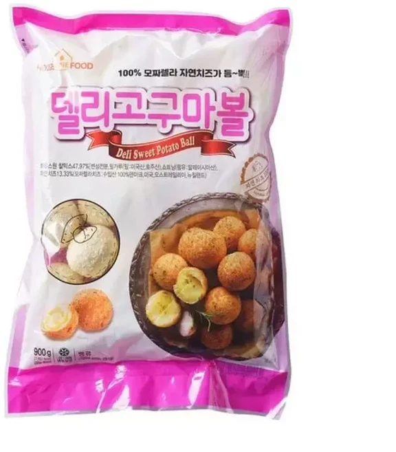 하우스원푸드 델리 고구마 치즈볼 냉동 생지 900g x 2봉 961777 입, 1개