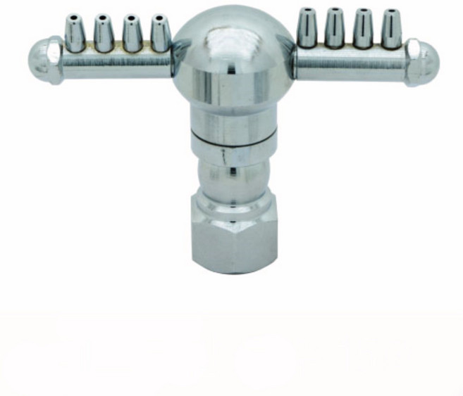 협신 페스티발 15Q 분수 분수노즐 연못 실내연못 정원, 1개, 크롬도금