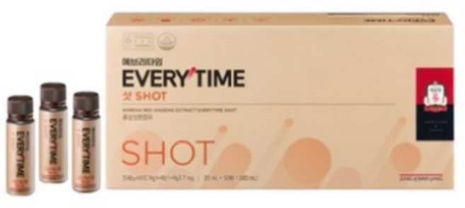 정관장 에브리타임 샷 20ml x 50병 2세트 100회분, 1박스, 50회분