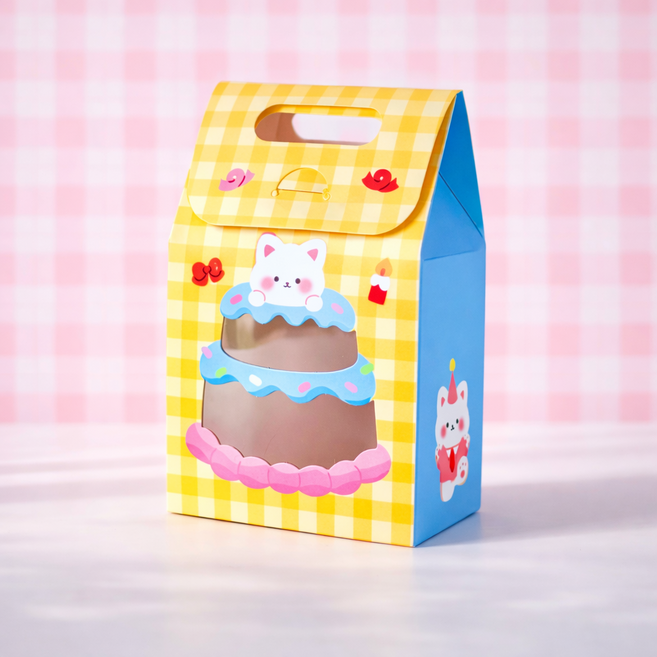 그니주니 손잡이 선물상자 구디백, 10개, 스카이