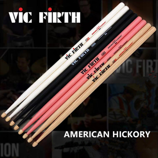 드럼 스틱 5A 드럼 스틱 American Hickory 5A 타악기 용 뮤지컬 한 쌍, [04] pink, 1개