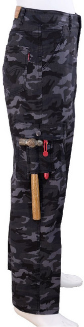 AK牛仔本舗 數位迷彩多口袋休閒工作褲