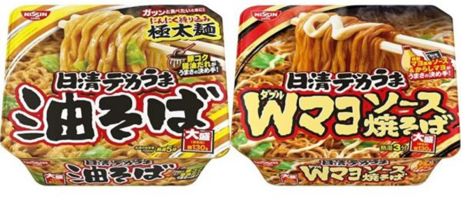 닛신 데카우마 아부라 소바 157g x 12 + 마요 야키소바153 g x 12