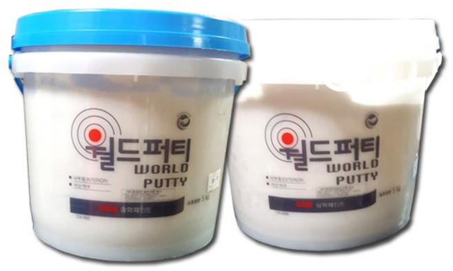 삼화페인트 월드퍼티 5KG 석고보드 몰탈 메꿈 아크릴 내부/외부, 1개