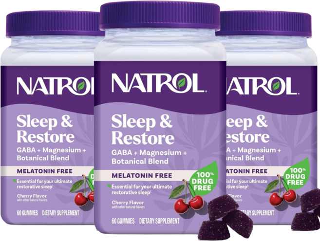 나트롤 Sleep 식물성 멜라토닌 구미 60정 3개