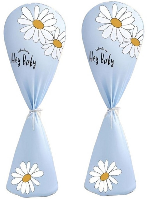 선풍기 온풍기 커버 가전제품 보관용 풀커버 스탠드 밴드형 2P, 블루+블루