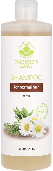 Mild By Nature (Nature's Gate) 허브 샴푸 정상 모발용 473ml(16fl oz), MildByNatureNaturesGate허브샴푸정상모, 1개, 473ml - 쿠팡