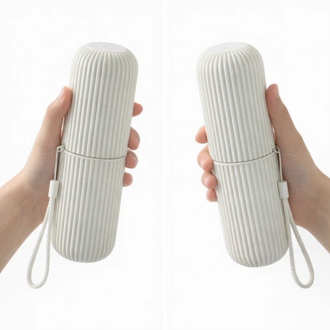 도도몰 휴대용 여행용 칫솔 치약 케이스2p1세트, 2개, 화이트 - 쿠팡