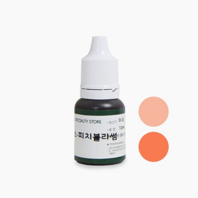 캔들씨 고농축 액상 캔들 컬러 퓨저 색소 지용성 액체 염료 (23종류)10ml, 4.피치블라썸, 1개