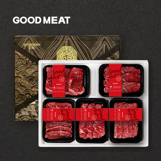 [굿미트] 육감예찬 한우(1등급) 명품 특1호 [2kg등안부갈특], 1세트, 2kg