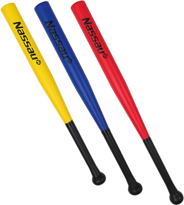 낫소 필드야구 티볼용 PU 배트 구기스포츠 체육용품, 1개, 노랑
