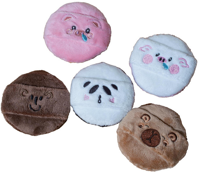 삼각형 파우더 퍼프 부채 모양 파우더 퍼프 동물원 카피바라 털 파우더 퍼프 메이크업 고정용 특수 털 파우더 퍼프