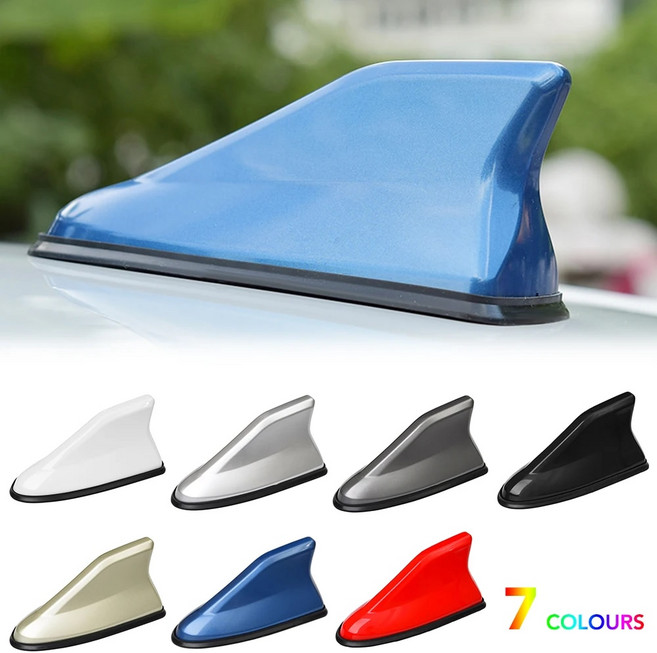 자동차 FM 신호 증폭기 라디오 상어 핀 안테나 스즈키 짐니 스위프트 비타라 SX4 Ignis Escudo 그랜드 비타라 xl-7, 4)Black, 1개