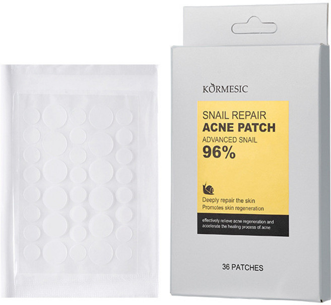 KORMESIC 蝸牛修護痘痘貼 36片裝, 1個, 售，購買即默認免責聲明且承責任],36貼/盒