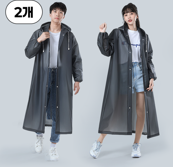 에버리즈 EVA 에바 2세대 고급형 다회용 레인코트 우비