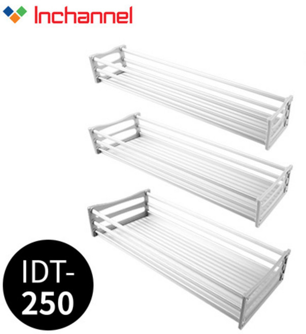 인채널 LT망장 씽크대양념레일 댐핑 슬라이딩선반 주방선반 양념망장 250용 IDT-250, 댐핑 LT망장 250_IDT-250, 1개
